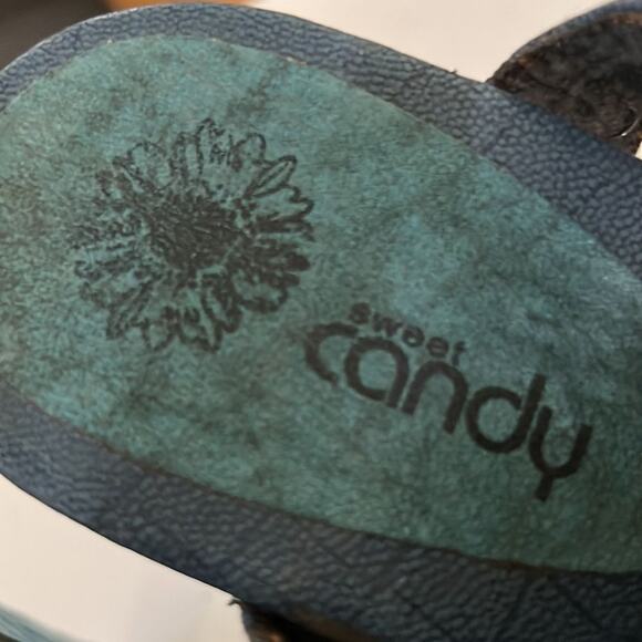 SWEET CANDY OPEN‎ TOE BOHO SANDALS SIZE 9 - Picture 9 of 10